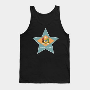 Delaware State Flag Star Tank Top